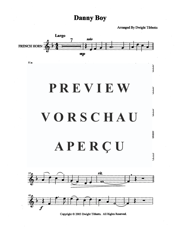 Produktgalerie: Seite 10 von 11 Danny Boy, , Blechbläserquintett