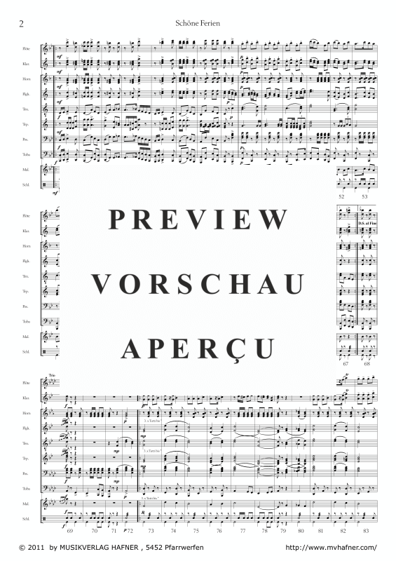 Product gallery: Page 7 of 11 Schöne Ferien, , (large wind orchestra)