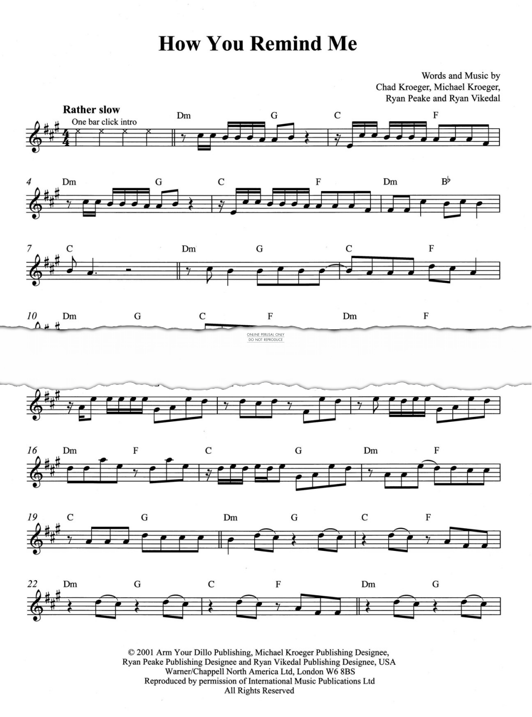 Product gallery: Page 1 of 1 How You Remind Me, Nickelback