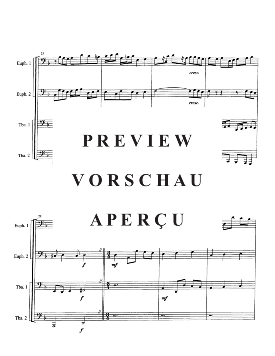 Product gallery: Page 6 of 21 Canzona in d , , (Tuba Quartett EETT)