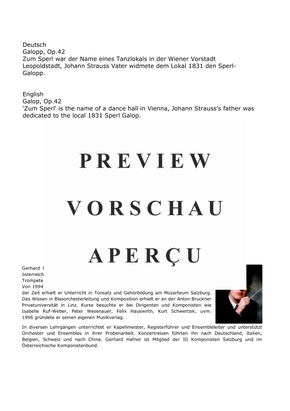 Product gallery: Page 5 of 11 Sperl Galopp, , (large wind orchestra)