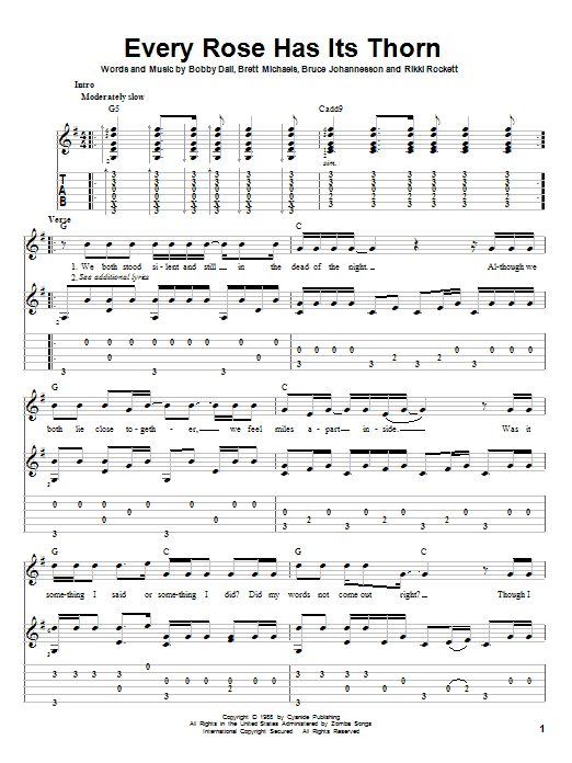 Produktgalerie: Seite 1 von 1 Every Rose Has Its Thorn, Poison, Gitarre