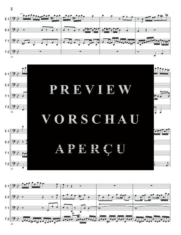 Product gallery: Page 6 of 11 Organ Fugue in G Minor (Little Fugue), , (Tuba Quartett EETT)