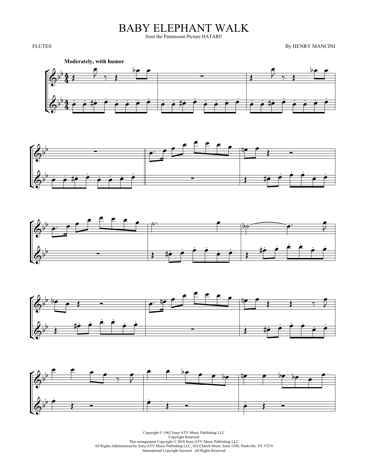 Product gallery: Page 1 of 1 Baby Elephant Walk, Henry Mancini