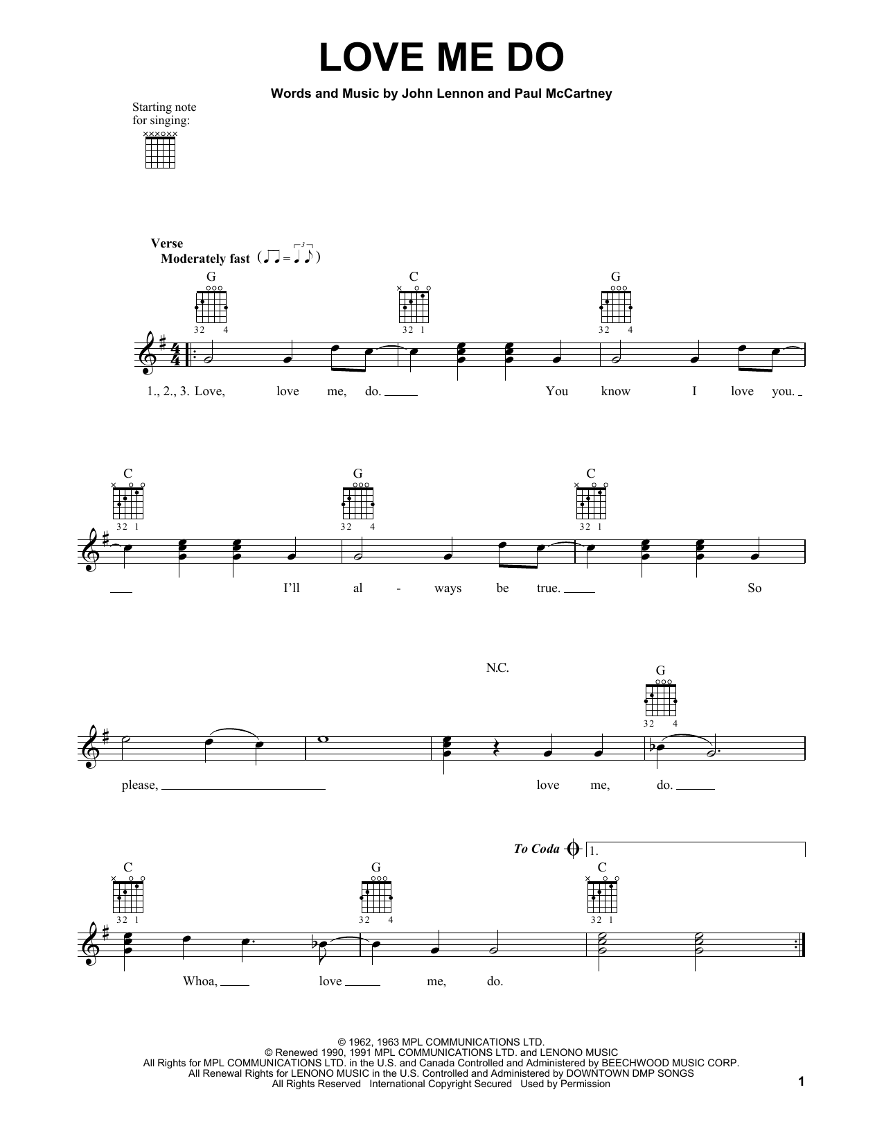 Product gallery: Page 1 of 1 Love Me Do, The Beatles