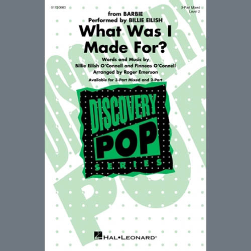 cover: What Was I Made For? (arr. Roger Emerson), Billie Eilish, Chor