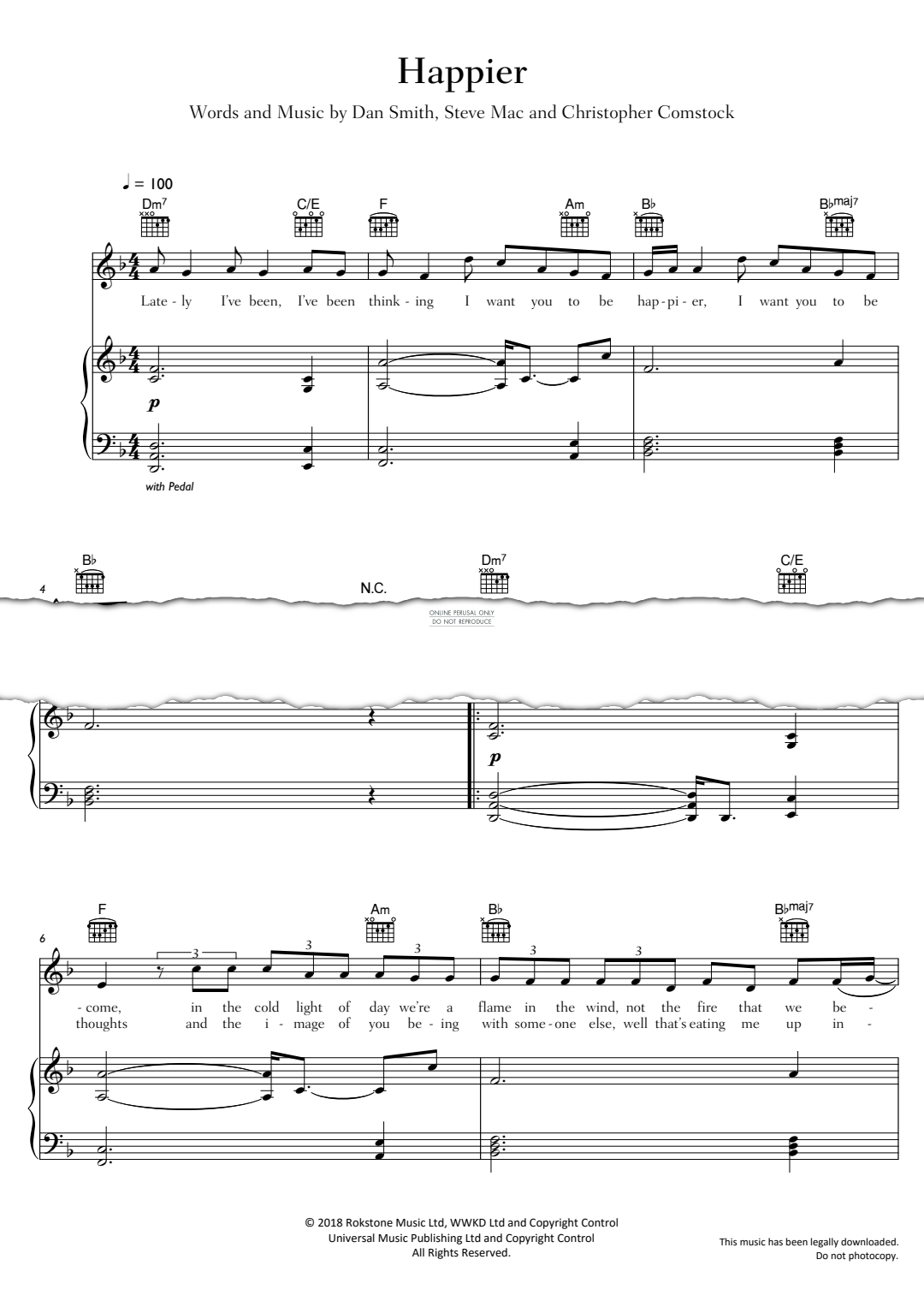 Produktgalerie: Seite 1 von 1 Happier, Bastille, Gesang, Gitarre, Klavier