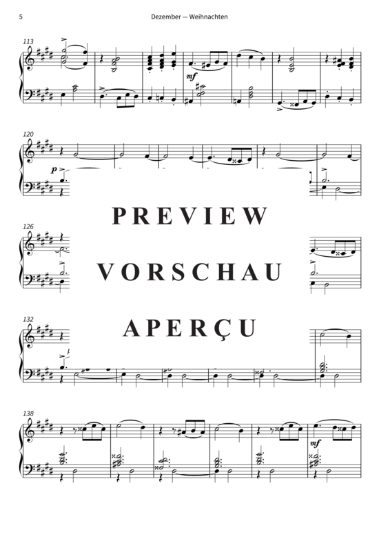 Product gallery: Page 8 of 12 Dezember - Weihnachten - Die Jahreszeiten op. 37b, Nr. 12 , , Piano Solo