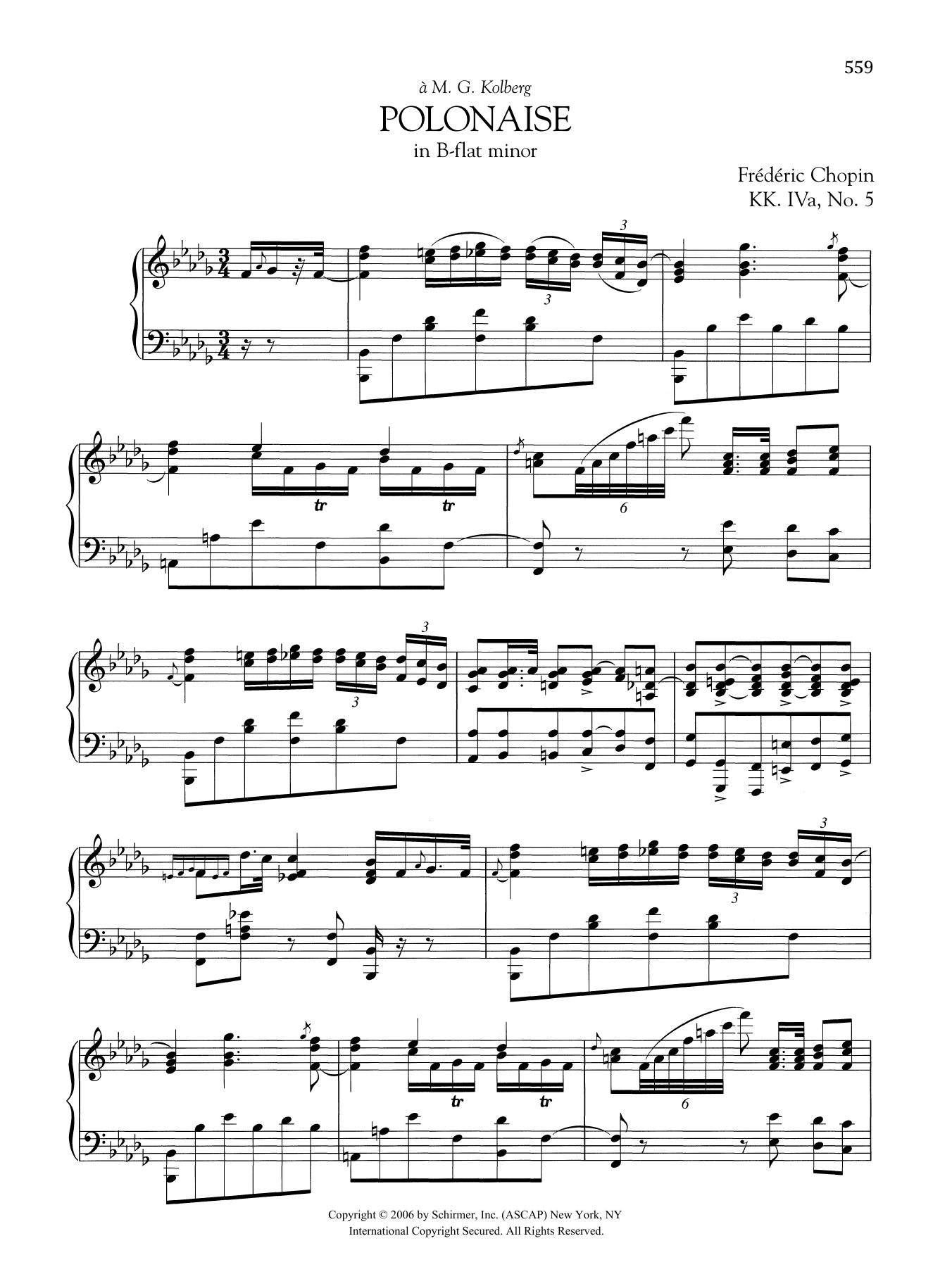 Product gallery: Page 1 of 1 Polonaise in B-flat minor, KK. IVa, No. 5, Frédéric Chopin