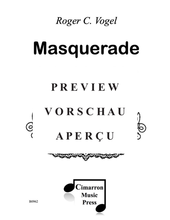 Product gallery: Page 2 of 21 Masquerade , , (oboe, clarinet and piano)