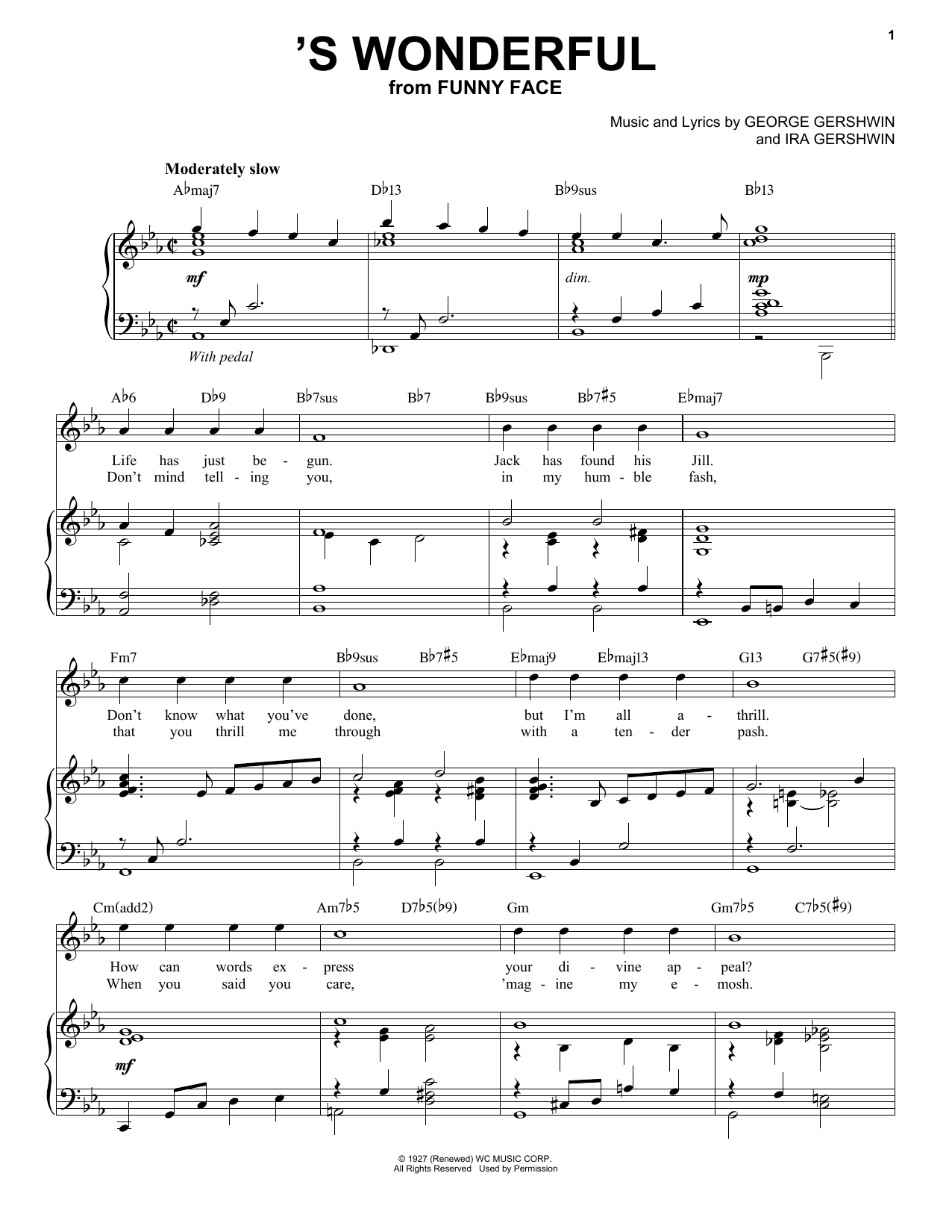 Product picture to: 'S Wonderful [Jazz version] (arr. Brent Edstrom)