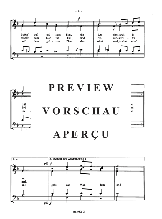 Product gallery: Page 3 of 3 Nun geht das Wandern an , , (mixed choir)