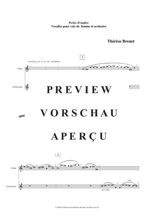 Product gallery: Page 4 of 21 Perles d'Ambre , , (soprano solo + orchestra) score only
