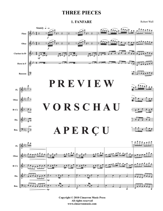 Produktgalerie: Seite 2 von 15 1. Fanfare  2. Andante  3. Danza , , (Holzbläser-Quintett)