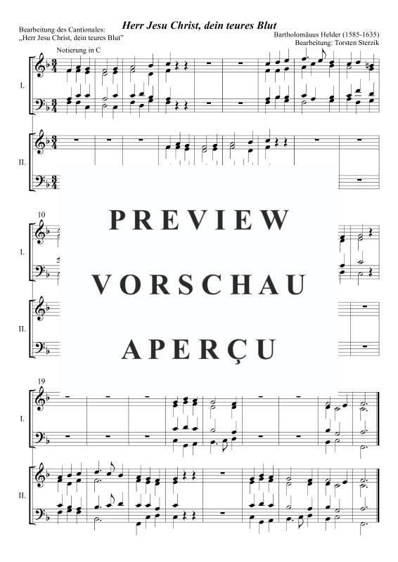 Product gallery: Page 2 of 3 Herr Jesu Christ, dein teures Blut, , Trombone Choir - Double Choir