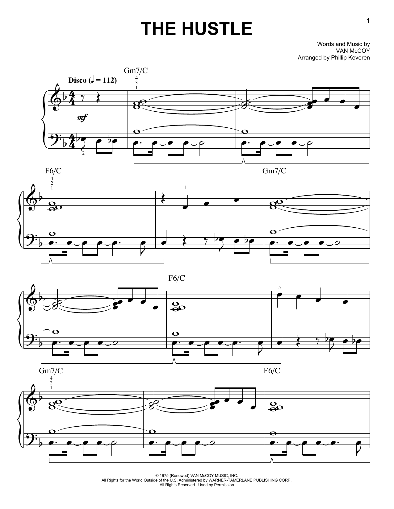 Product picture to: The Hustle (arr. Phillip Keveren)