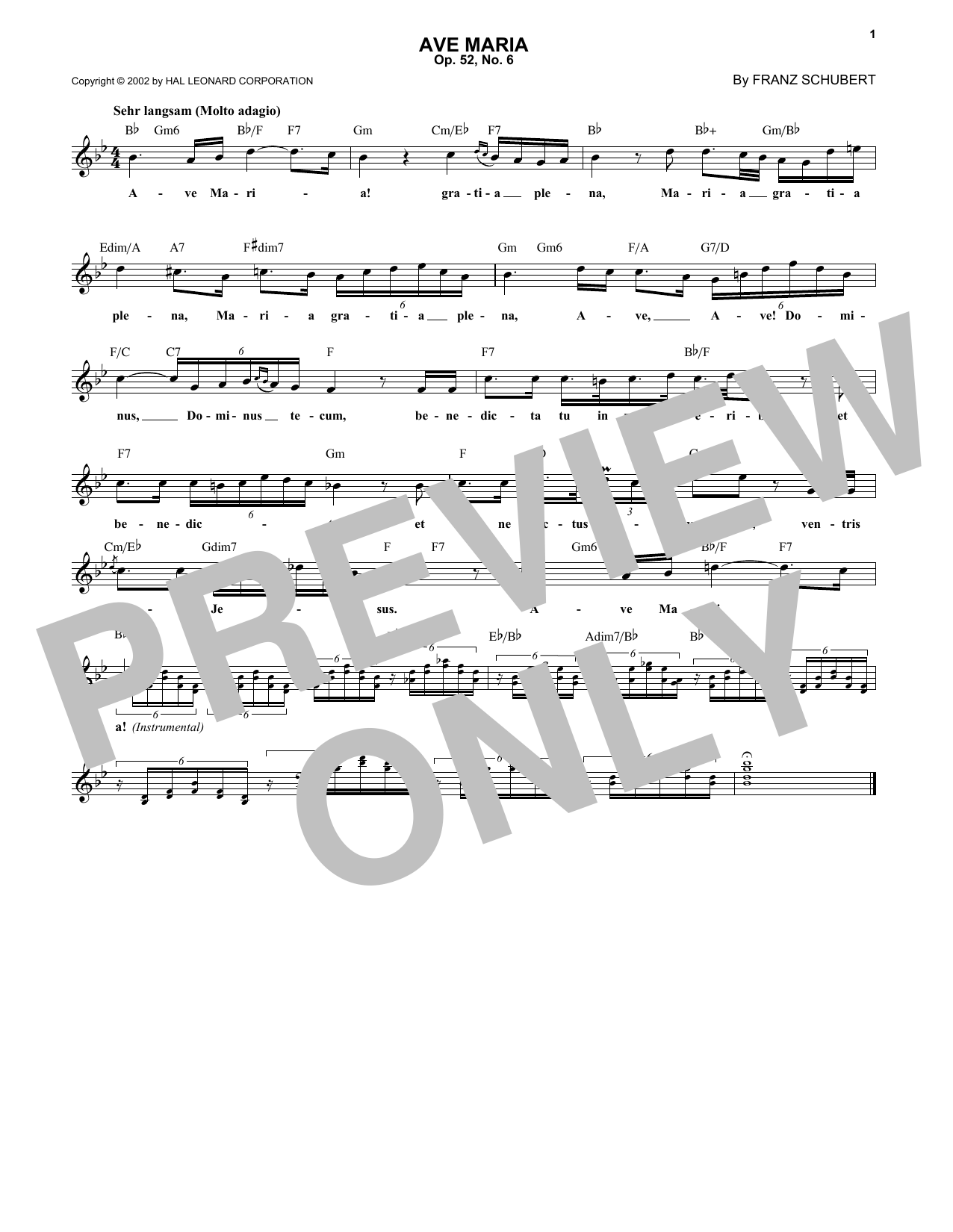Product picture to: Ave Maria, Op. 52, No. 6
