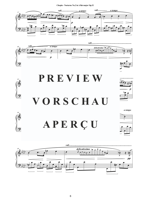 Produktgalerie: Seite 7 von 8 Nocturne Nr. 2 As-Dur op. 32, , Klavier Solo