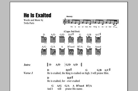 Product picture to: He Is Exalted