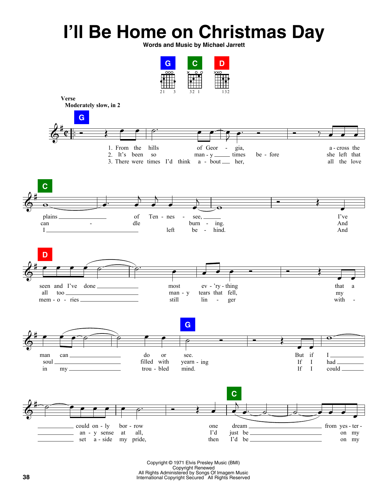 Produktgalerie: Seite 1 von 1 I'll Be Home On Christmas Day, Elvis Presley