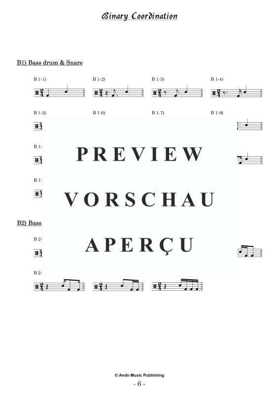 Produktgalerie: Seite 8 von 11 Groove-Coordination for Drumset Volume 1, , Drum Set - Pop Edition