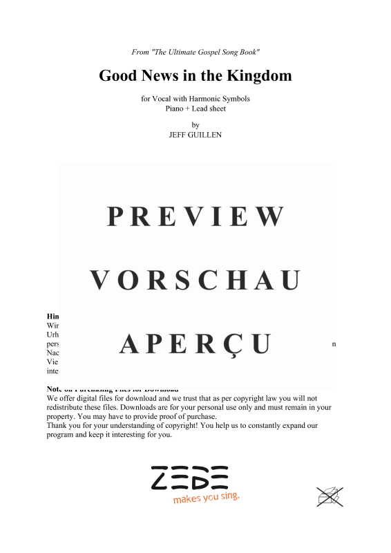 gallery: Good News in the Kingdom, , Voice and Piano