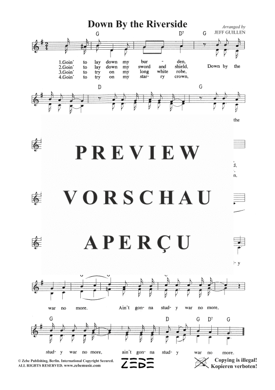 Produktgalerie: Seite 3 von 3 Down By the Riverside, , Frauenchor SA