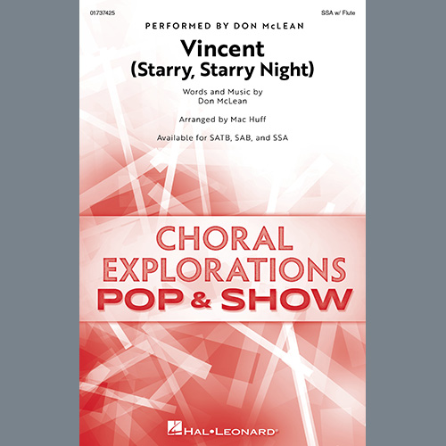 Produktbild zu: Vincent (Starry Starry Night) (arr. Mac Huff)