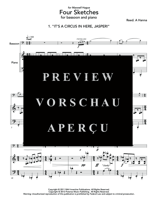 gallery: Four Sketches, , (Fagott und Klavier)