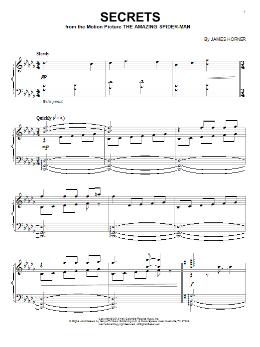 Product gallery: Page 1 of 1 Secrets, James Horner