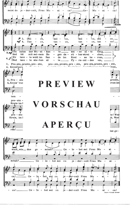 Product gallery: Page 3 of 3 Ein lustger Musikante , , (mixed choir)