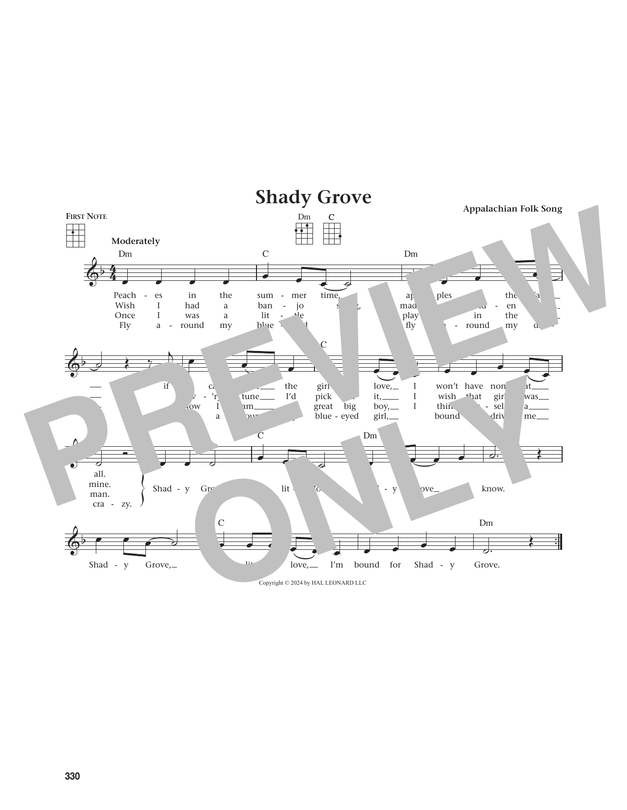 Produktgalerie: Seite 1 von 1 Shady Grove (from The Daily Ukulele) (arr. Jim Beloff), Appalachian Folk Song, Ukulele