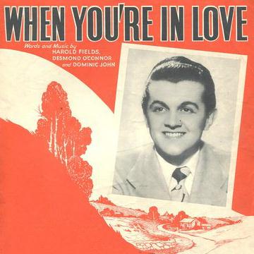 cover: When You're In Love, Harold Fields, Gesang, Gitarre, Klavier