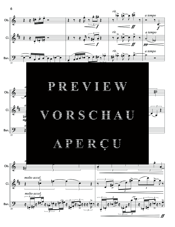 Product gallery: Page 10 of 11 Two Girls and a Boy, , (woodwind trio oboe, clarinet and bassoon)