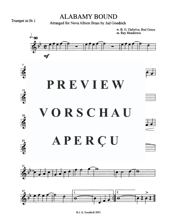 Produktgalerie: Seite 5 von 10 Alabamy Bound, , Blechbläser Quintett