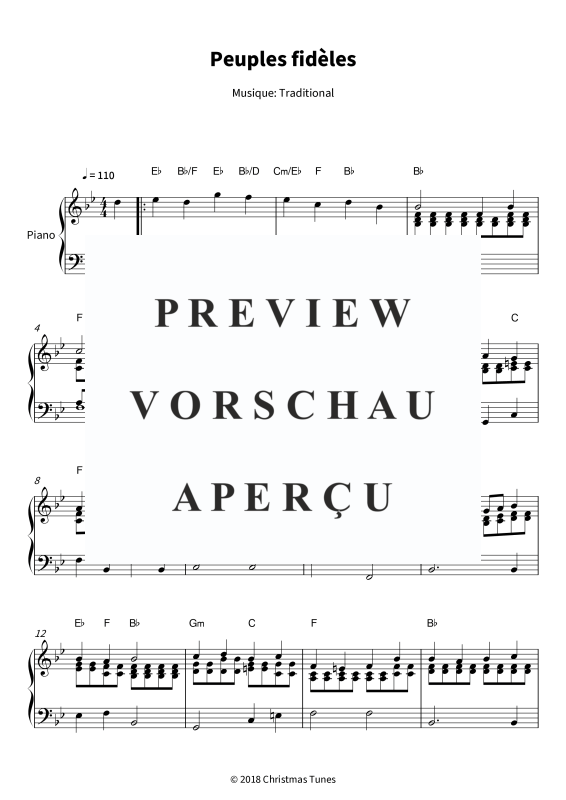 Produktgalerie: Seite 1 von 6 Peuples fidèles - Un classique intemporel de Noël, , Klavier Solo