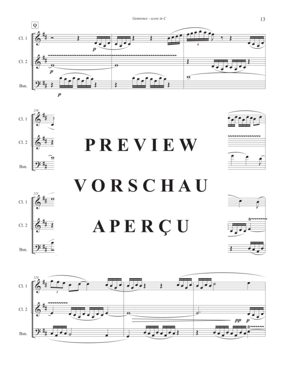Product gallery: Page 16 of 21 Gemtones , , (2 clarinets and bassoon/bass clarinet)