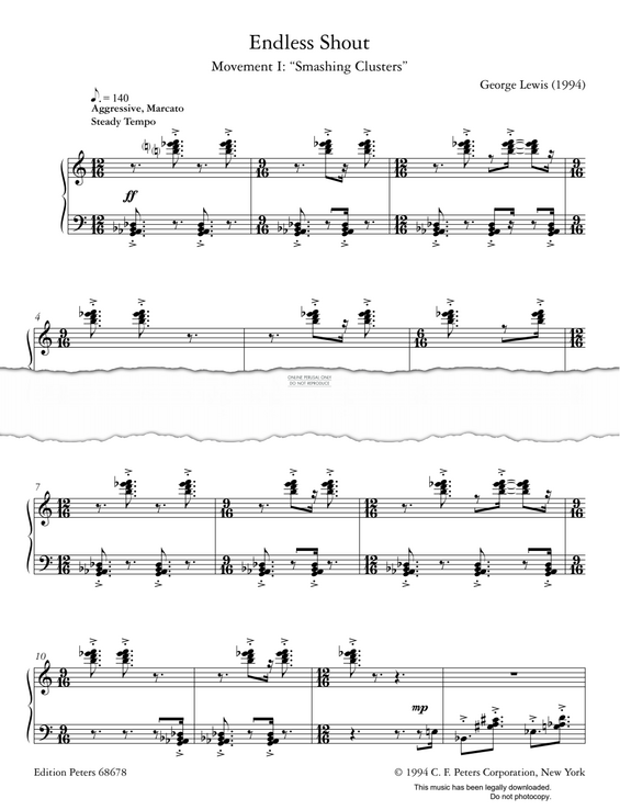 Produktgalerie: Seite 1 von 1 Endless Shout, George Lewis, Klavier