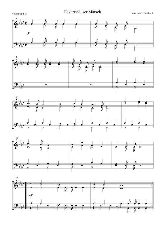 Produktbild zu: Eckartshäuser MarschJ. Neidhardt