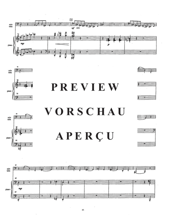 Produktgalerie: Seite 8 von 21 Concerto , , (Tuba + Klavier)
