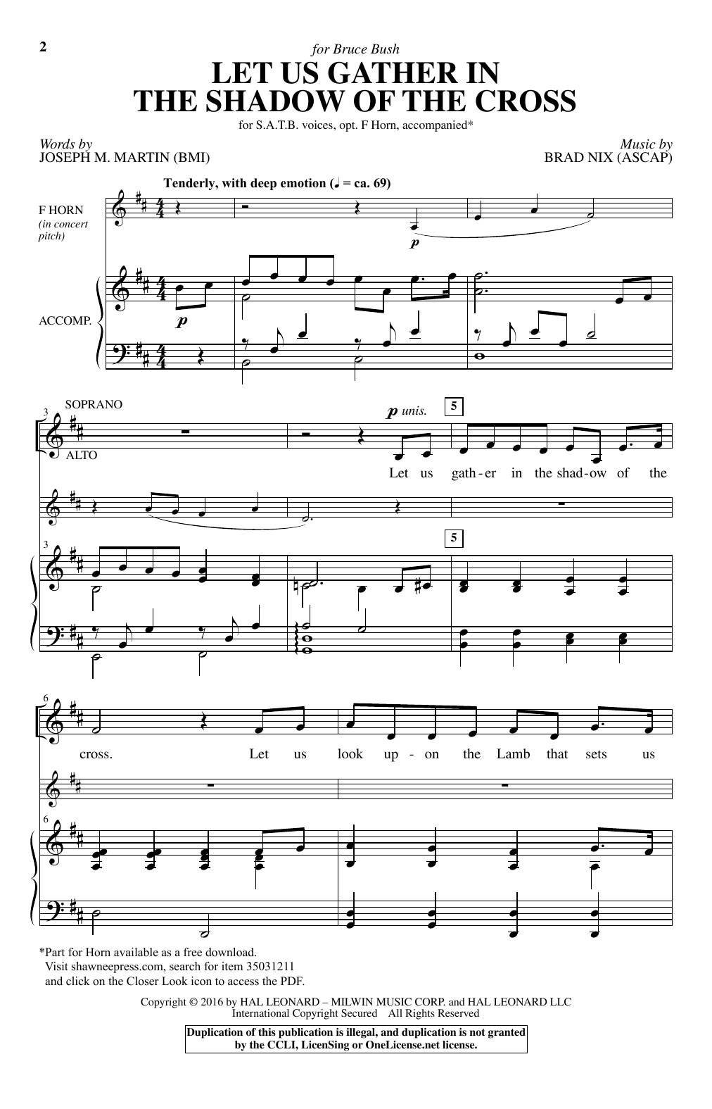 Produktbild zu: Let Us Gather In The Shadow Of The Cross