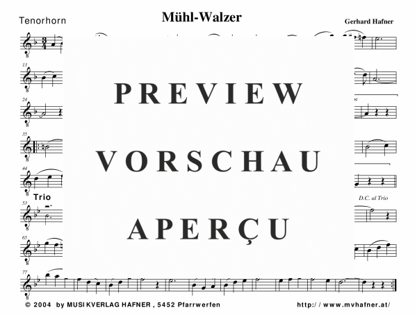 Product gallery: Page 5 of 11 Mühl-Walzer, , (woodwind and brass)