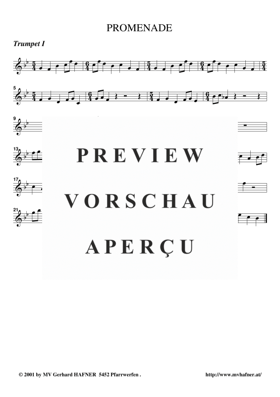 Produktgalerie: Seite 4 von 11 Promenade aus ´Bilder einer Ausstellung´, , (Blechbläser Quintett)
