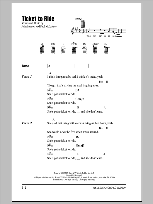 Product gallery: Page 1 of 1 Ticket To Ride, The Beatles