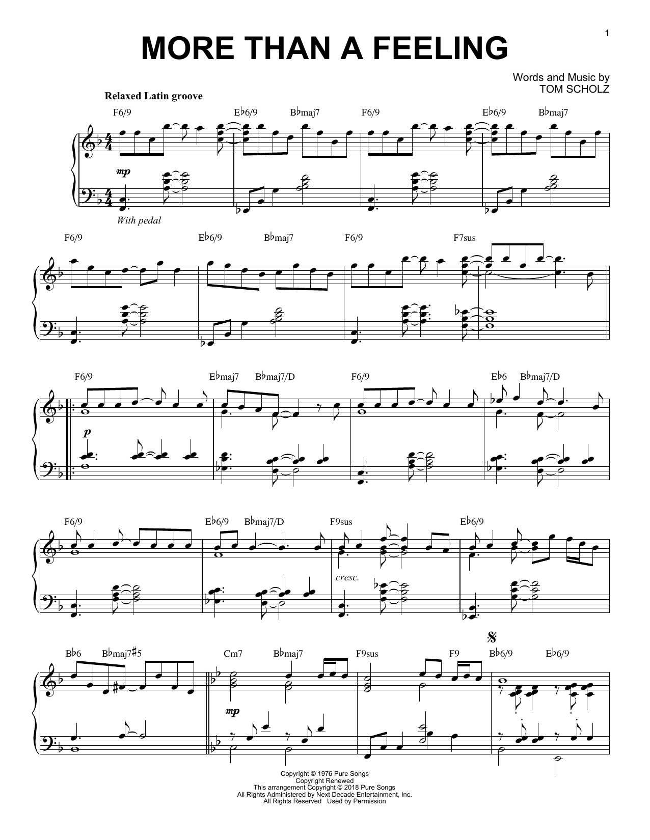 Produktbild zu: More Than A Feeling [Jazz version]