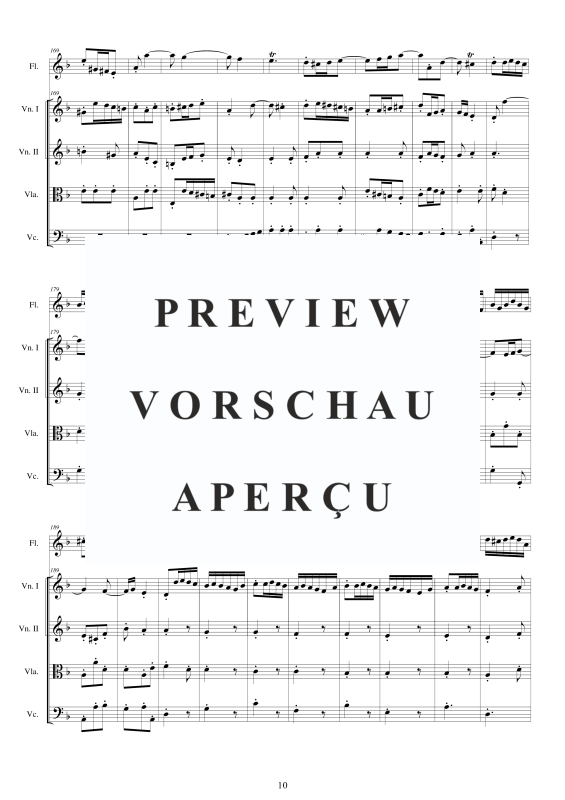 Produktgalerie: Seite 11 von 11 Concerto No.7 to 5 in D_Moll Op.5, , Querflöte Solo und Streicher Ensemble