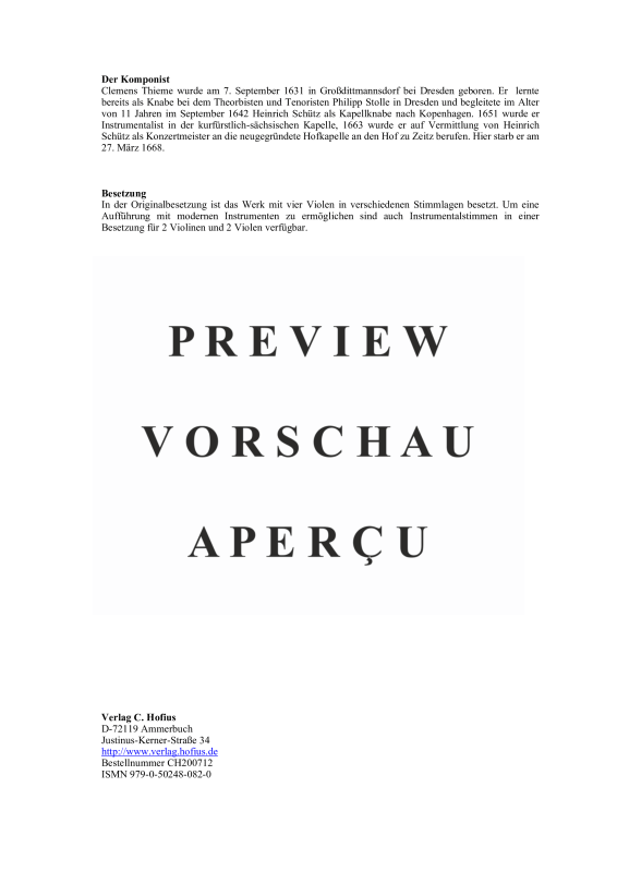 gallery: Nunc dimittis servum tuum Domine - Motette á 9, , (Gemischtes Ensemble SSTB, 4 Violen, Fagott und BC)