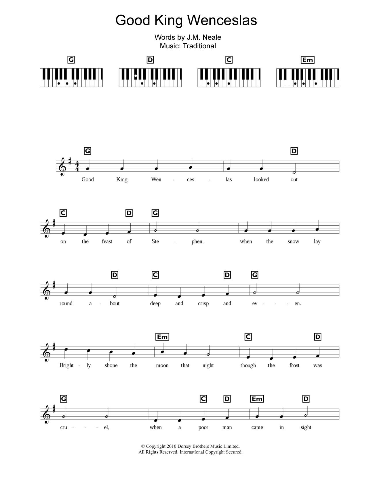 Product gallery: Page 1 of 1 Good King Wenceslas, Traditional Carol