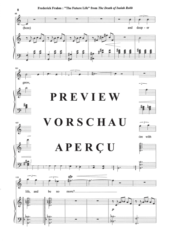 Product gallery: Page 9 of 14 The Future Life from The Death of Isaiah Robb , , (Mezzo-Sopran + Klavier)