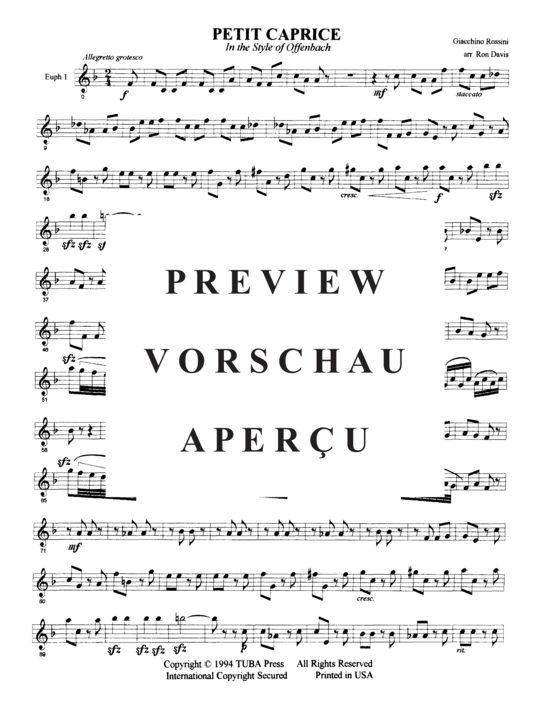 Product gallery: Page 16 of 21 Petit Caprice in the Style of Offenbach , , (Tuba Quartett EETT)